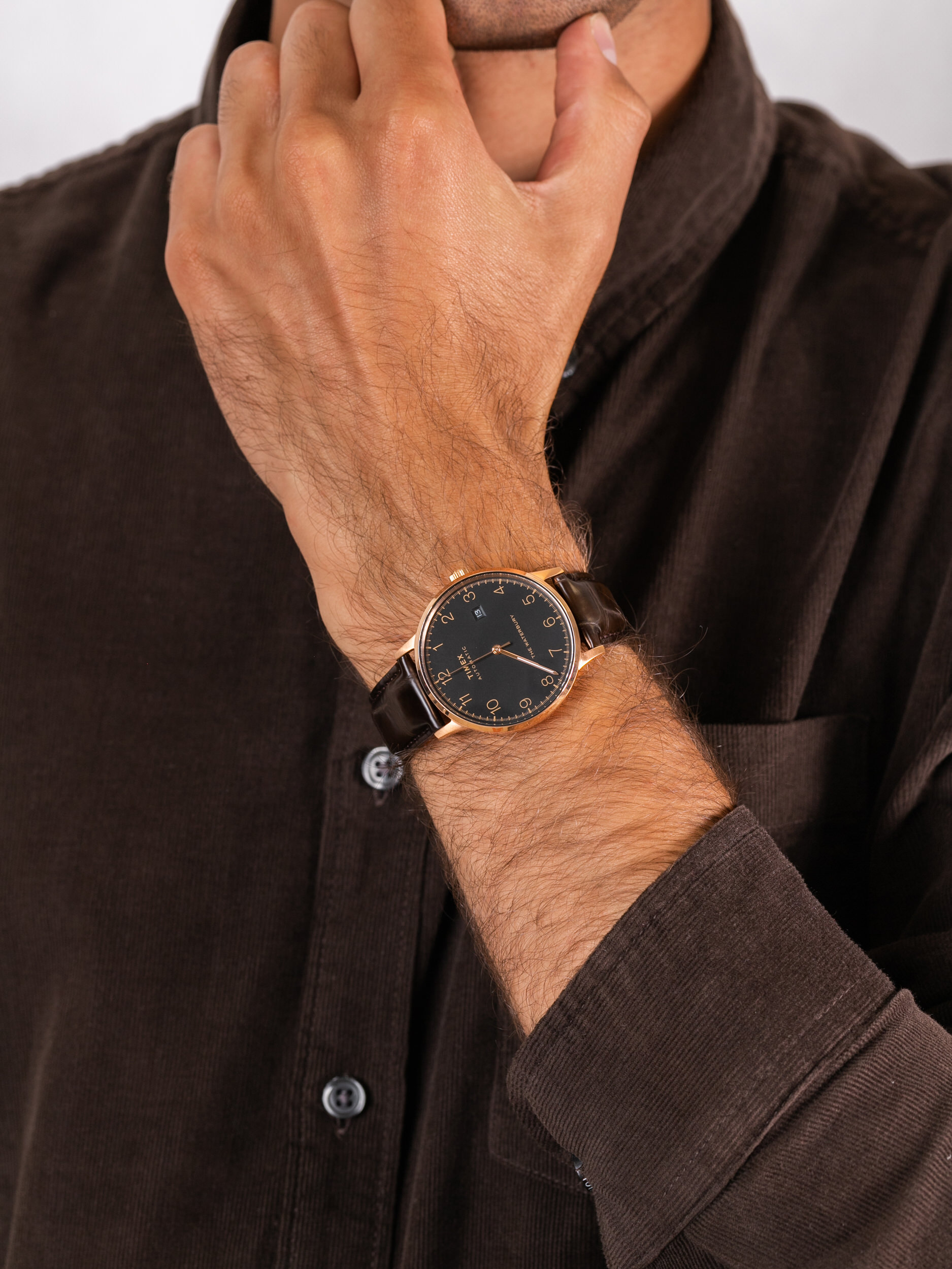 Timex TW2T70100 męski zegarek Waterbury pasek - miniatura 3