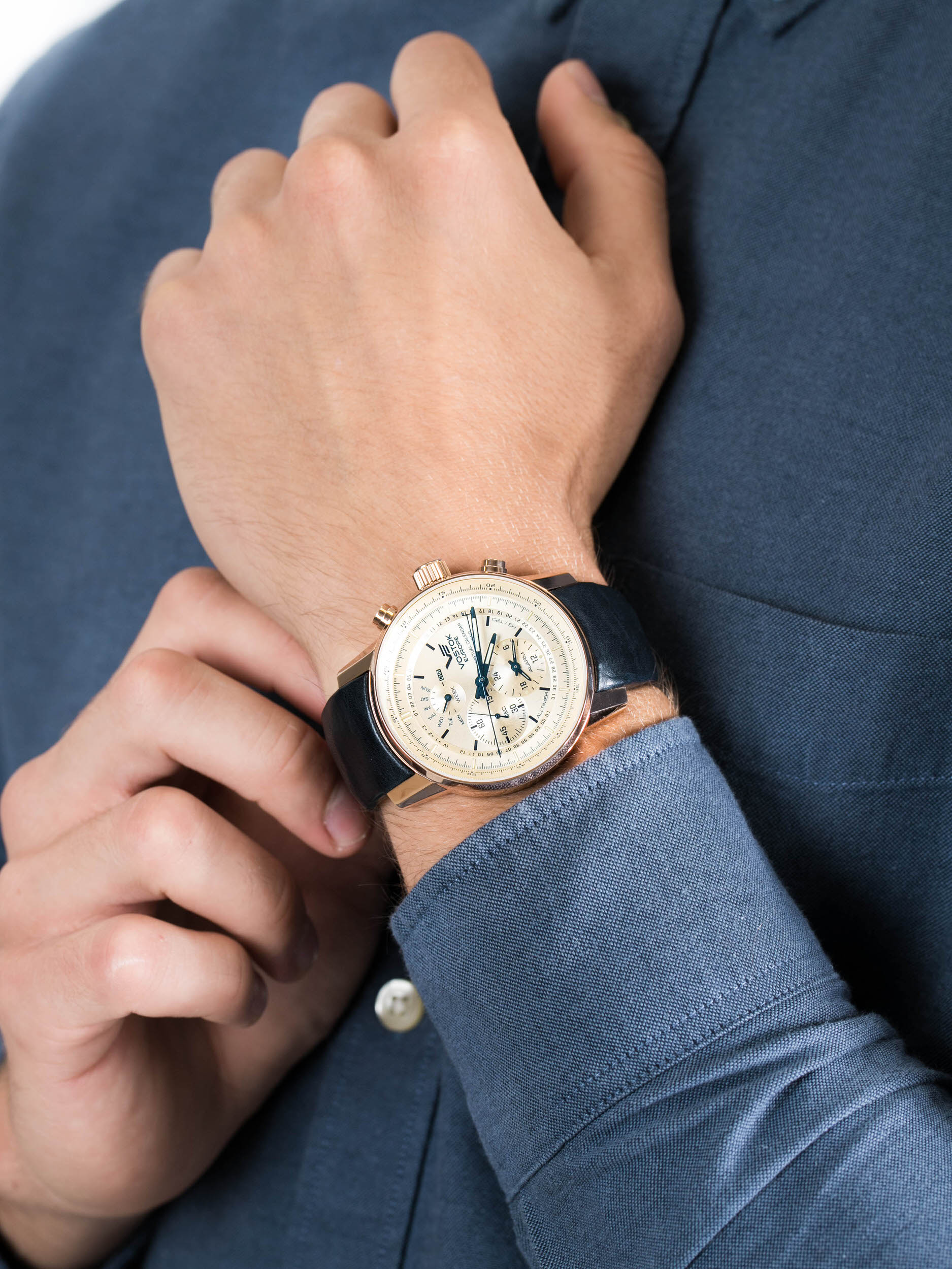 zegarek Vostok Europe YM86-565B290 Limousine Chrono męski z chronograf Limousine - miniatura 3