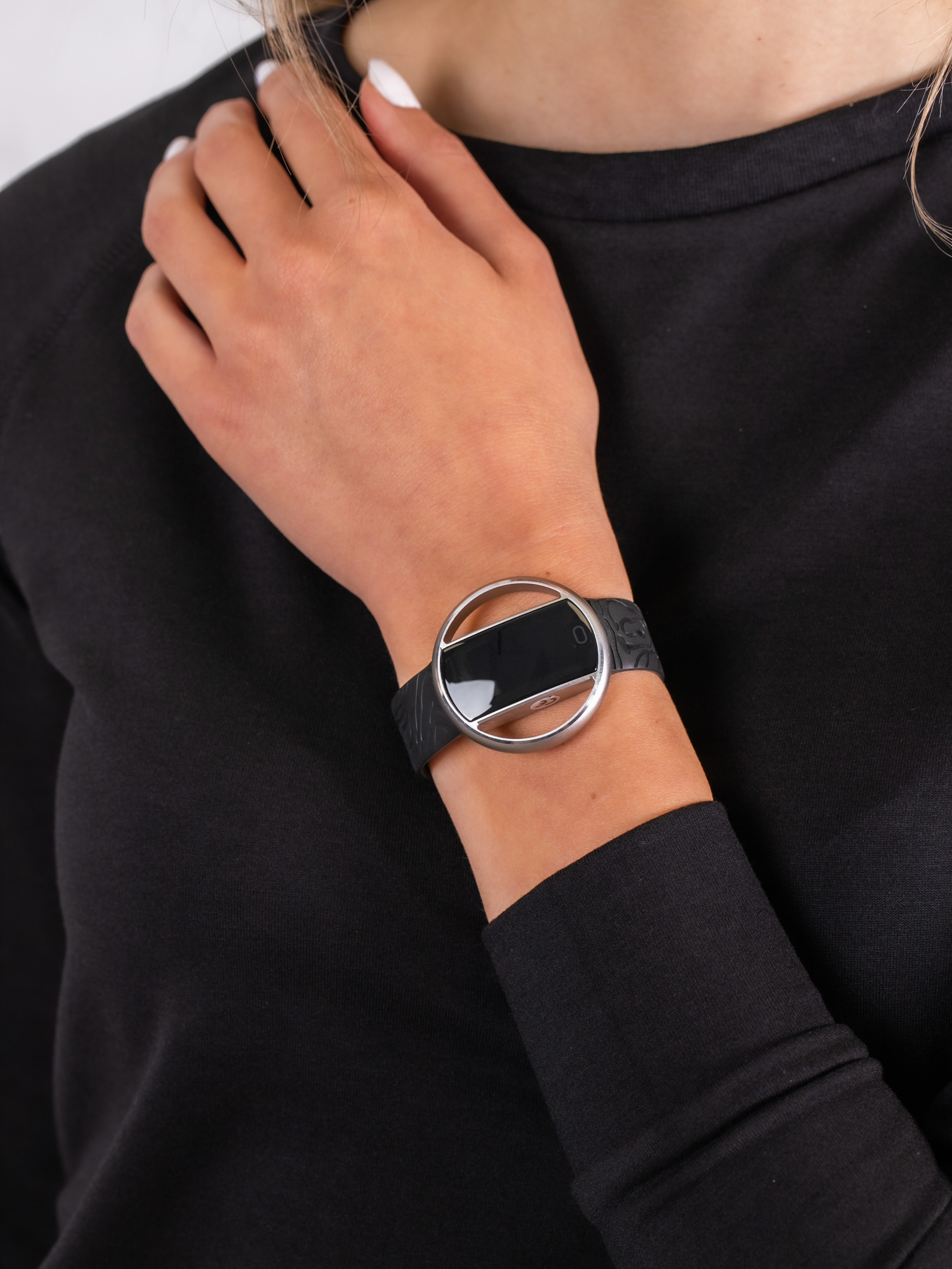 zegarek Garett 5903246287172 Smartwatch Garett Women Nicole RT srebrny damski z krokomierz Damskie
