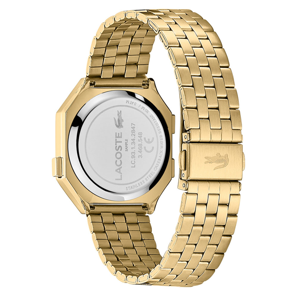 Lacoste 2020138 zegarek złoty sportowy Damskie bransoleta - miniatura 5