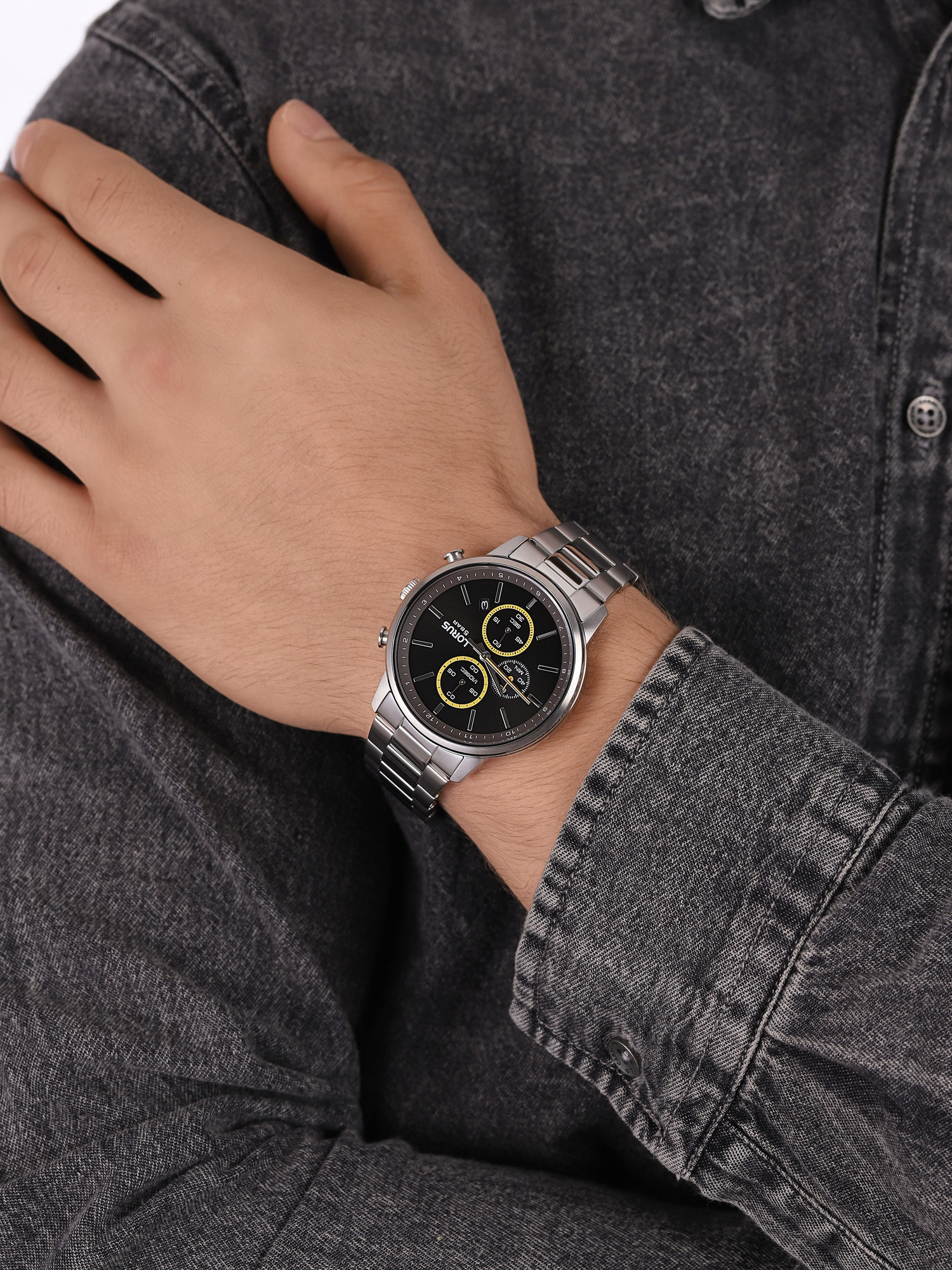 zegarek Lorus RM395GX9 męski z chronograf Klasyczne - miniatura 3