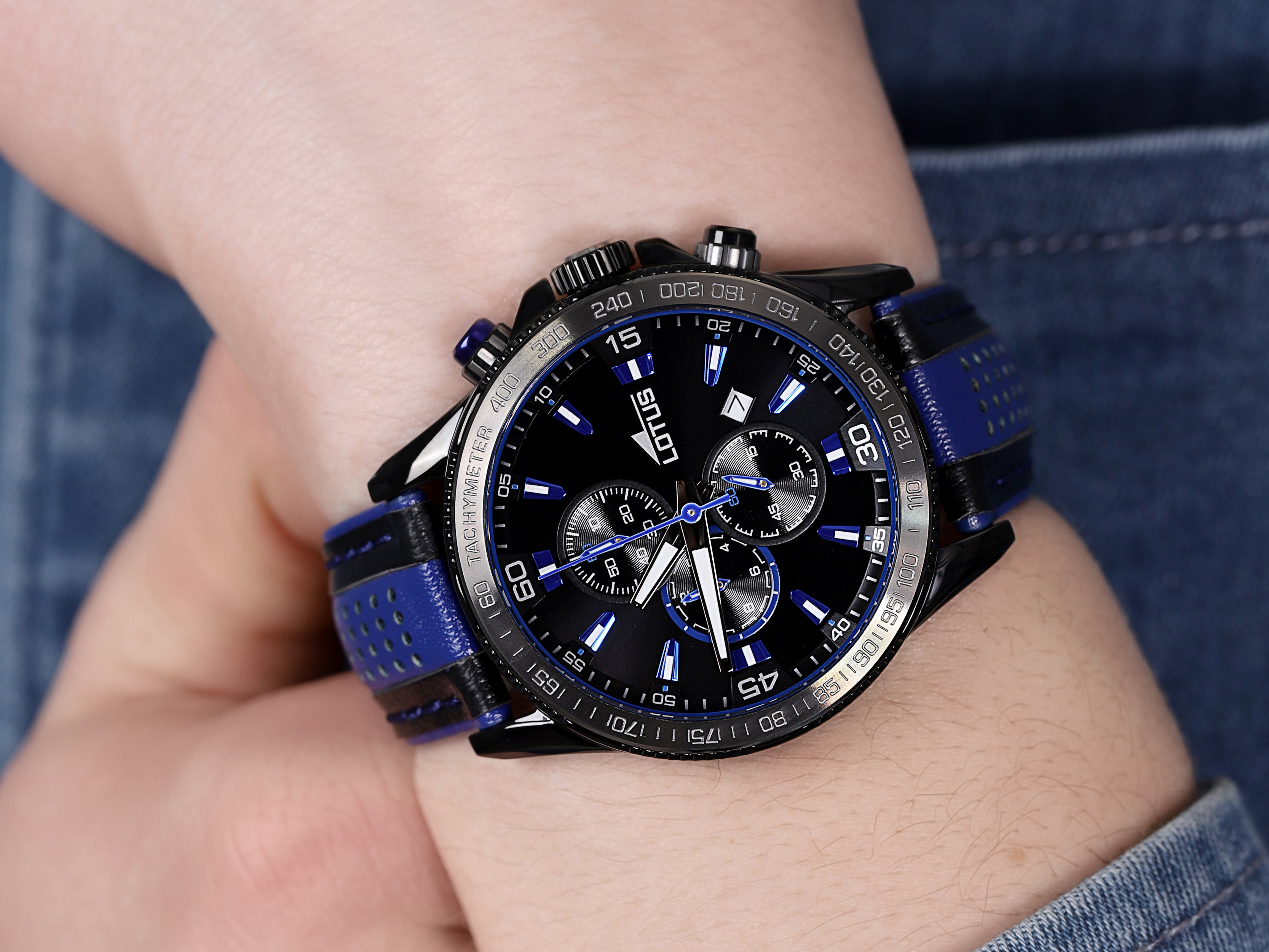 zegarek Lotus L18592-2 męski z tachometr Chrono - miniatura 4