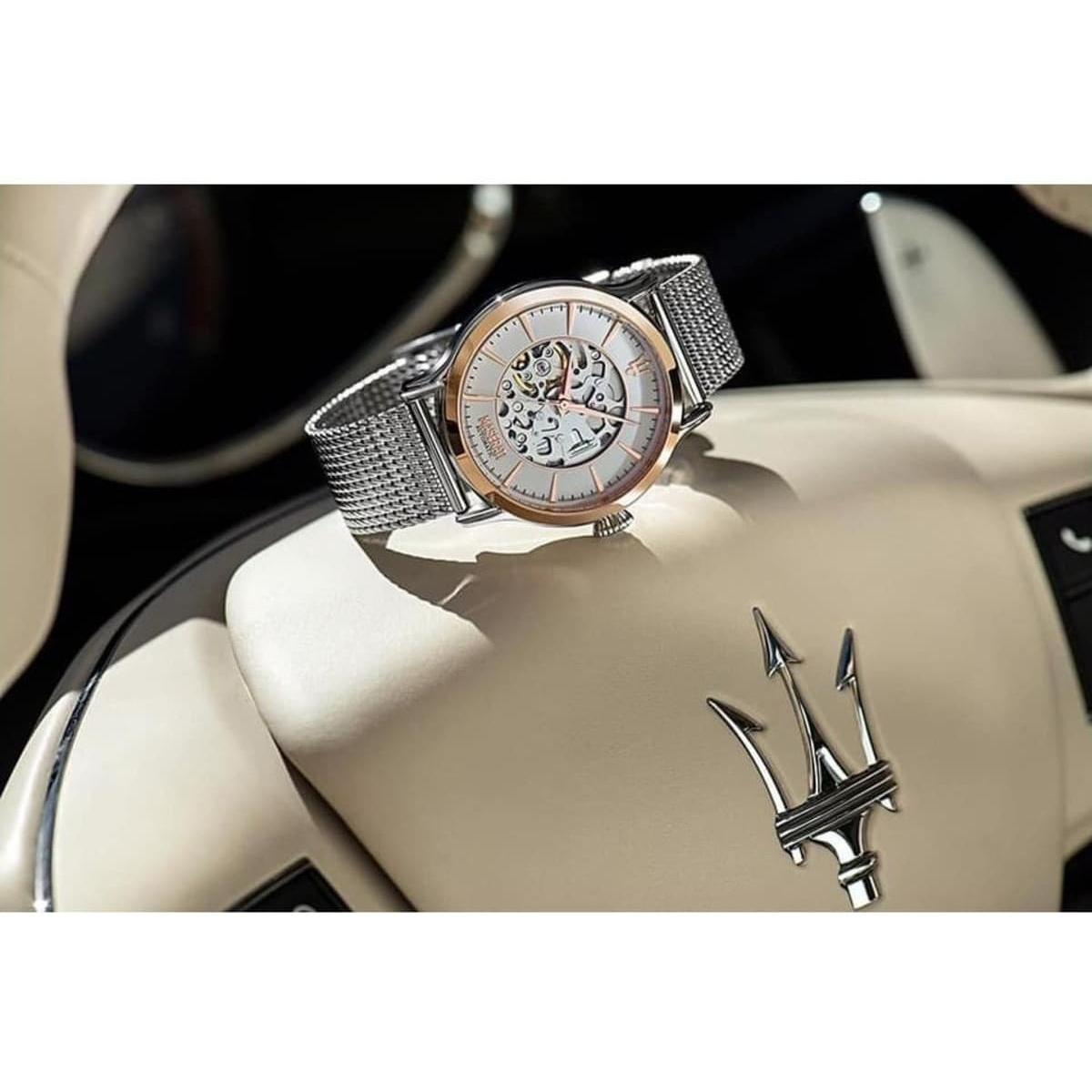 zegarek Maserati R8823118004 srebrny Epoca - miniatura 7