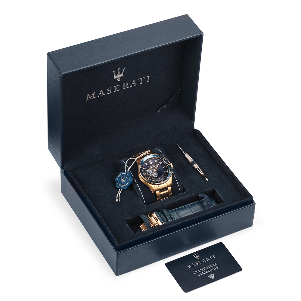 zegarek Maserati R8823140004 czarny Sfida - miniatura 8