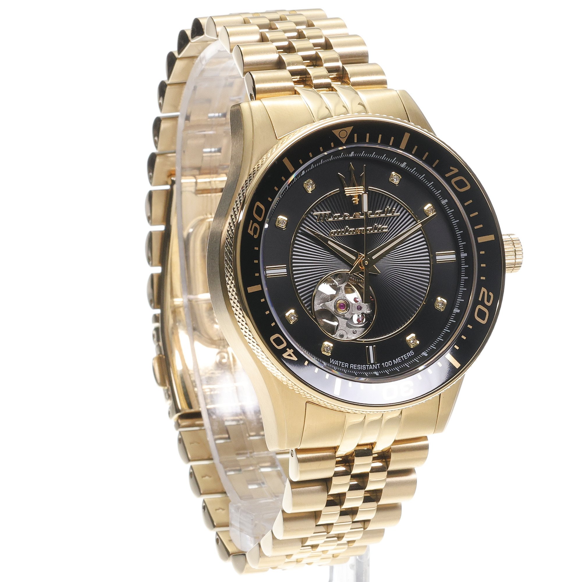 zegarek Maserati R8823140012 automatyczny męski Sfida Sfida Open Heart Automatic SET - miniatura 3