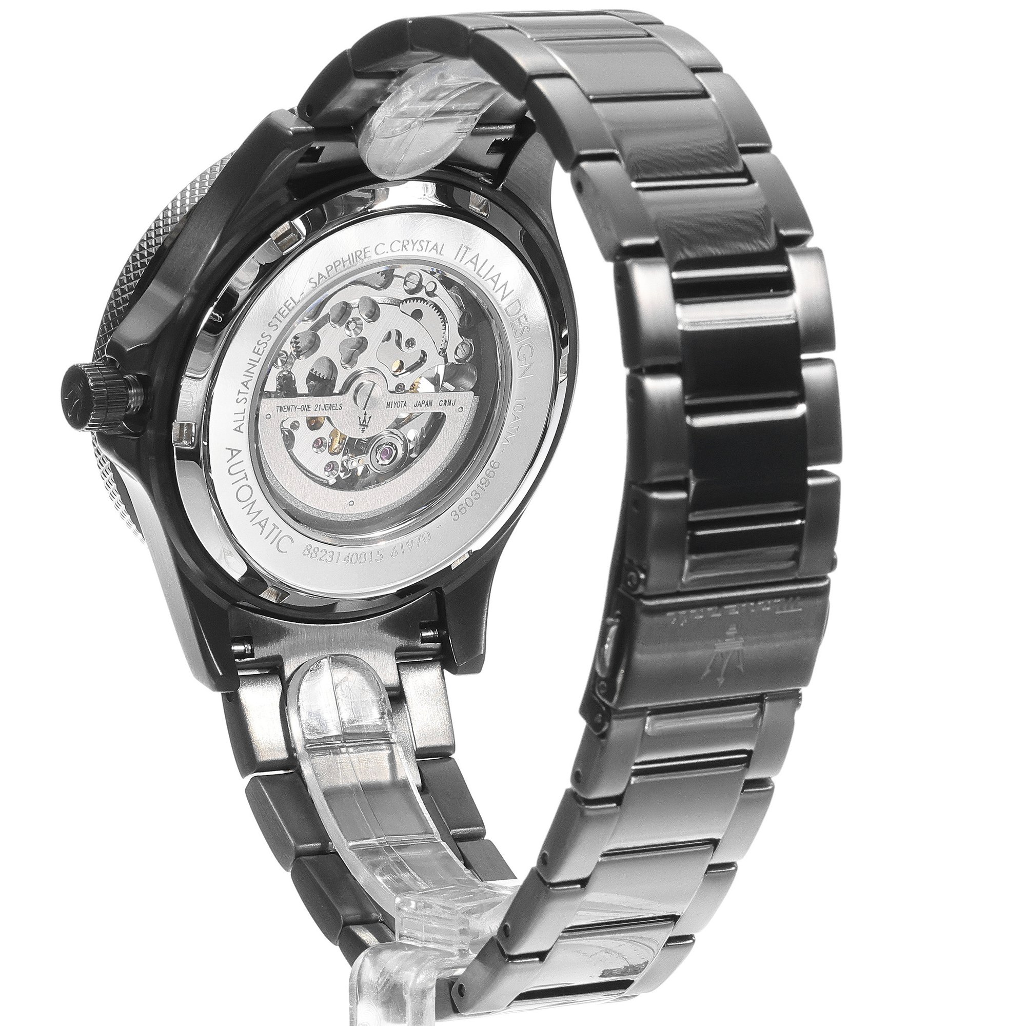 zegarek Maserati R8823140015 automatyczny męski Sfida Sfida Skeleton Automatic - miniatura 4