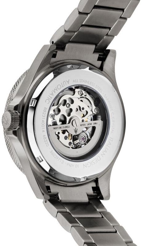 zegarek Maserati R8823140015 Sfida Skeleton Automatic Sfida szafirowe - miniatura 8