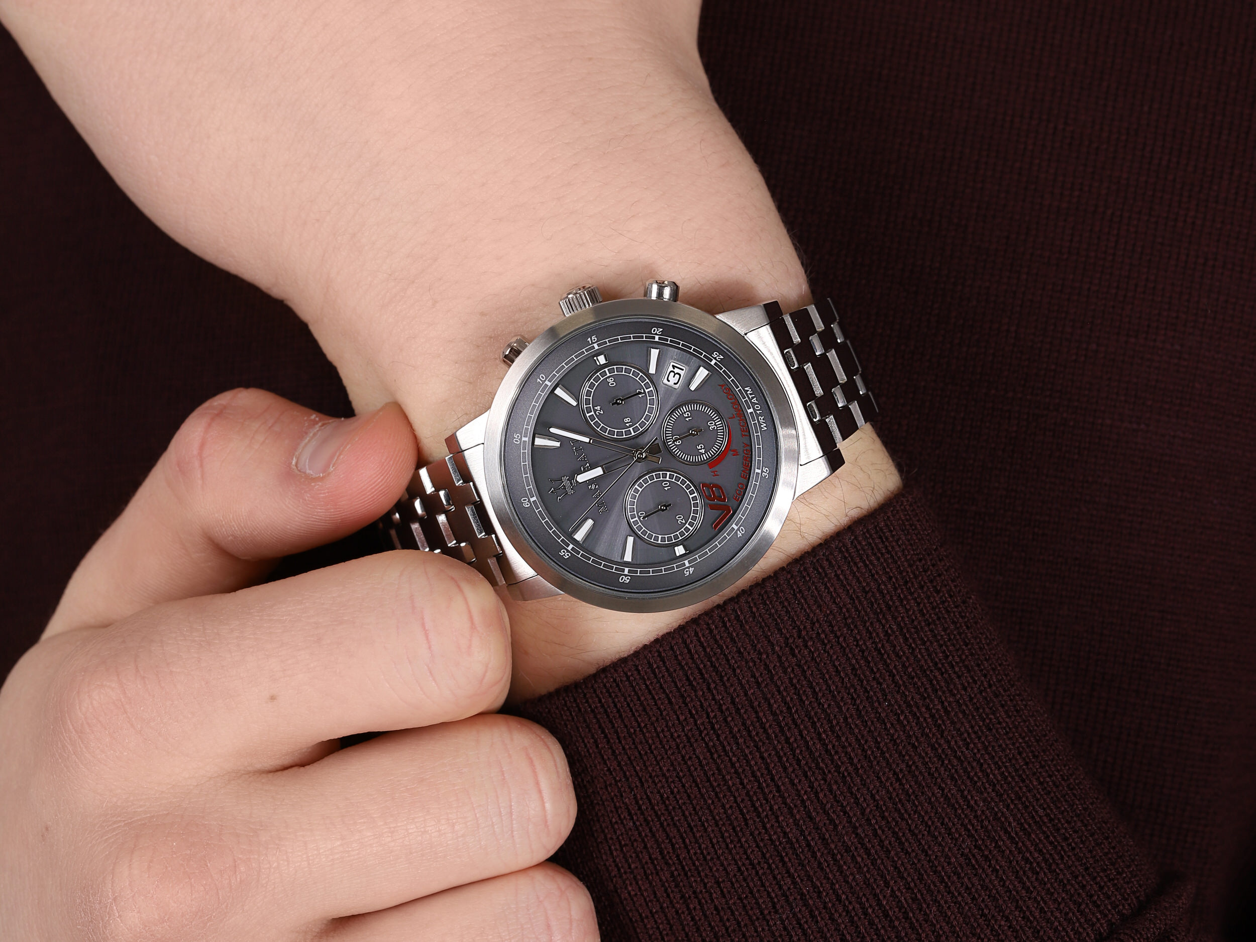 zegarek Maserati R8873134003 męski z chronograf GT - miniatura 4