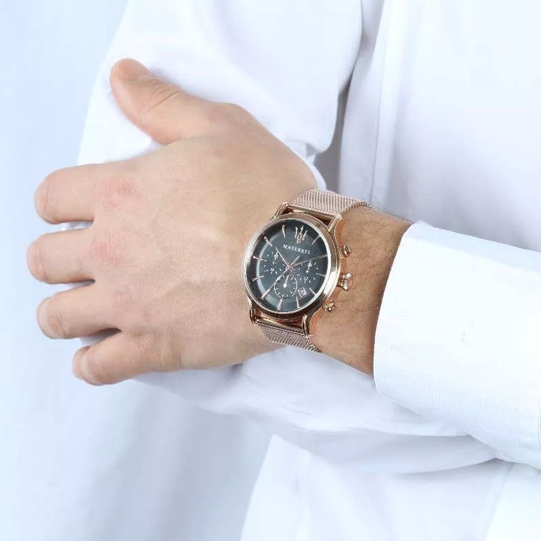 zegarek Maserati R8873618012 EPOCA męski z chronograf Epoca - miniatura 3