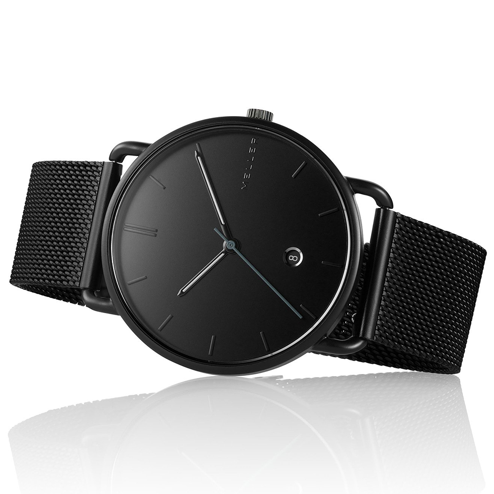 Meller 3N-2BLACK Denka Denka All Black zegarek męski klasyczny mineralne z powłoką szafirową - miniatura 8
