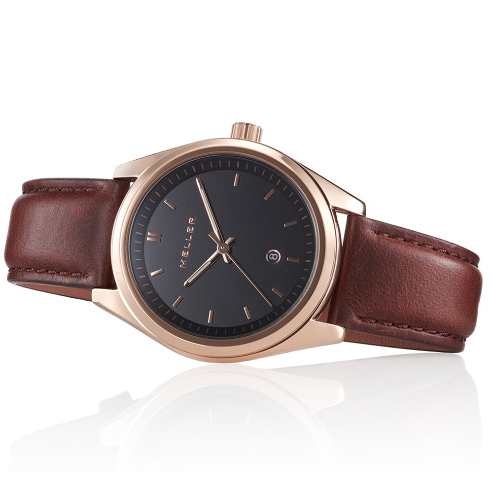 Meller W9RN-1CHOCO Maya Roos Choco Maya klasyczny zegarek różowe złoto