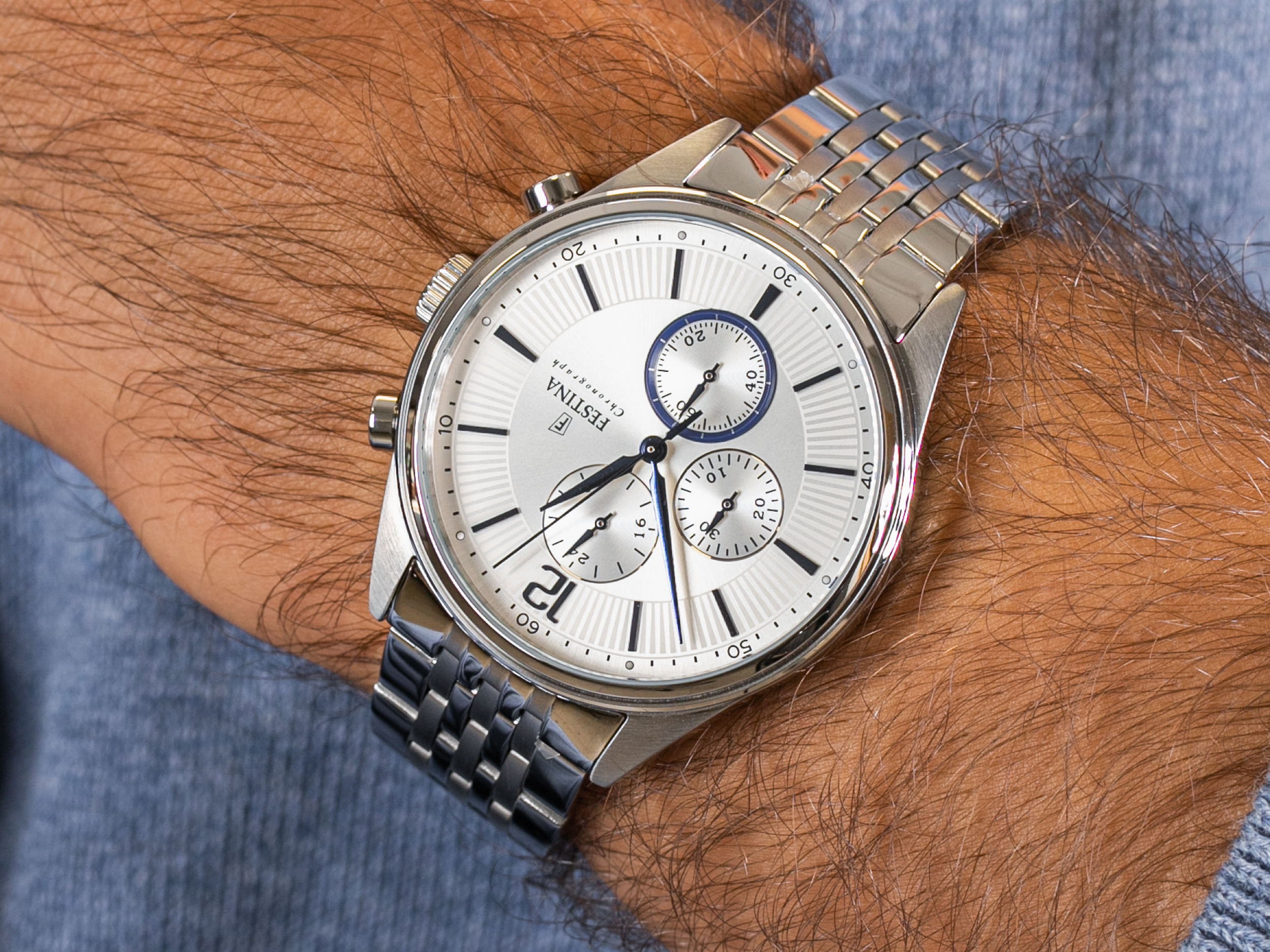 Festina F20285-1 Timeless Chronograph zegarek klasyczny Chronograf - miniatura 4