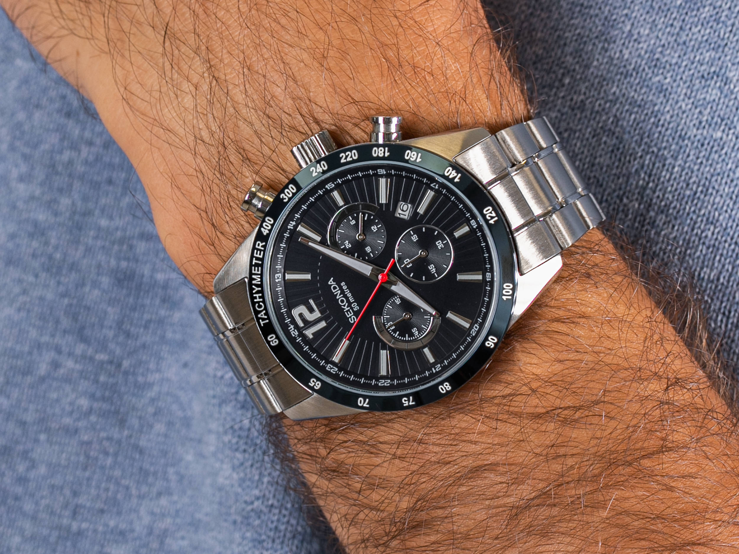 Sekonda SEK.1226 zegarek sportowy Chronograph - miniatura 4