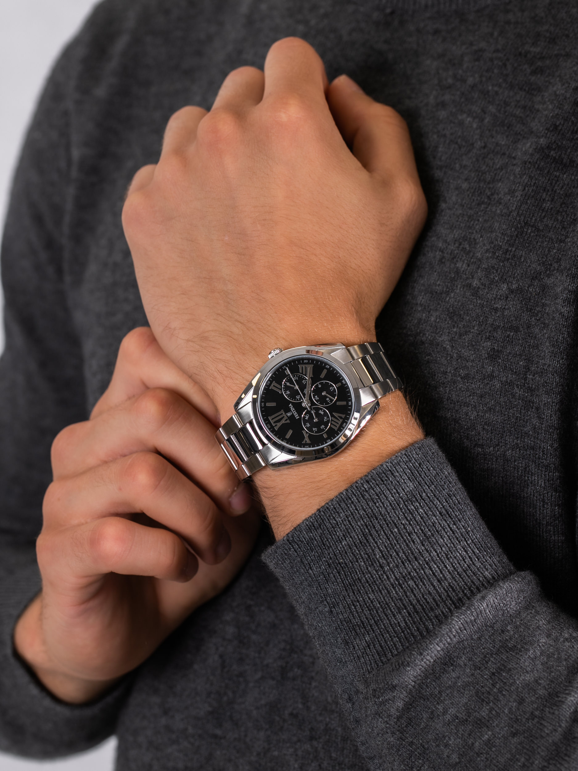 Festina F16750-2 męski zegarek Classic bransoleta - miniatura 3