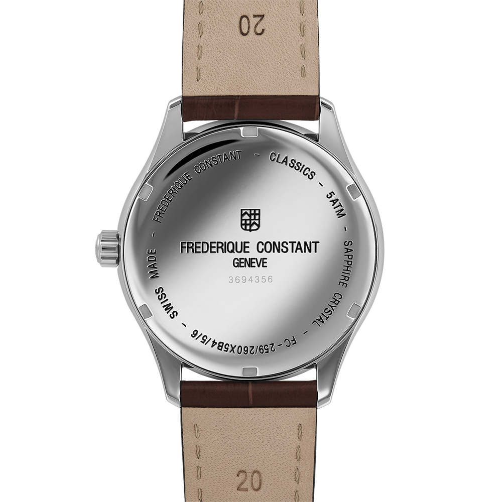 Frederique Constant FC-259NT5B6 męski zegarek Classics pasek - miniatura 6
