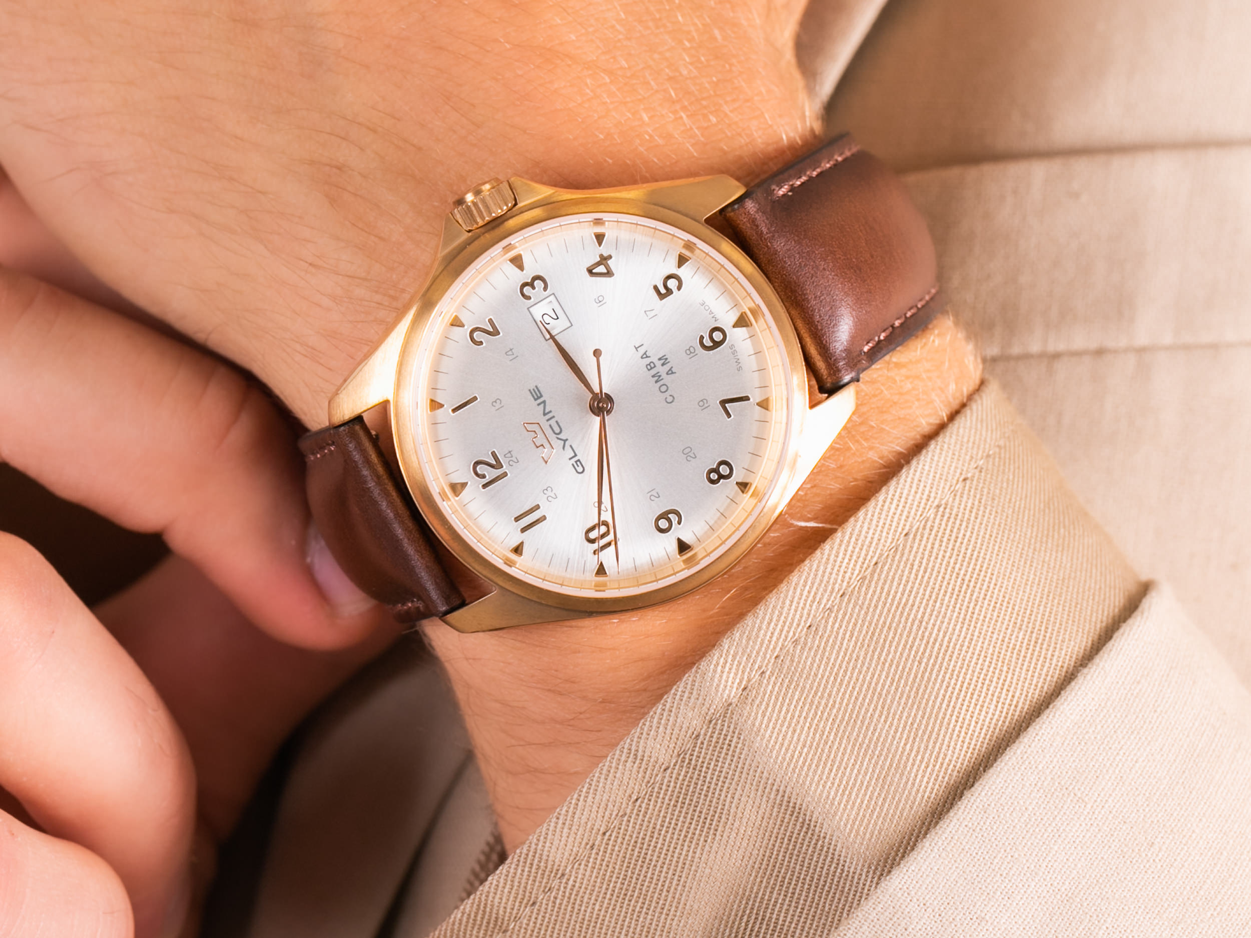 Glycine GL0286 COMBAT 6 CLASSIC zegarek klasyczny Combat - miniatura 4