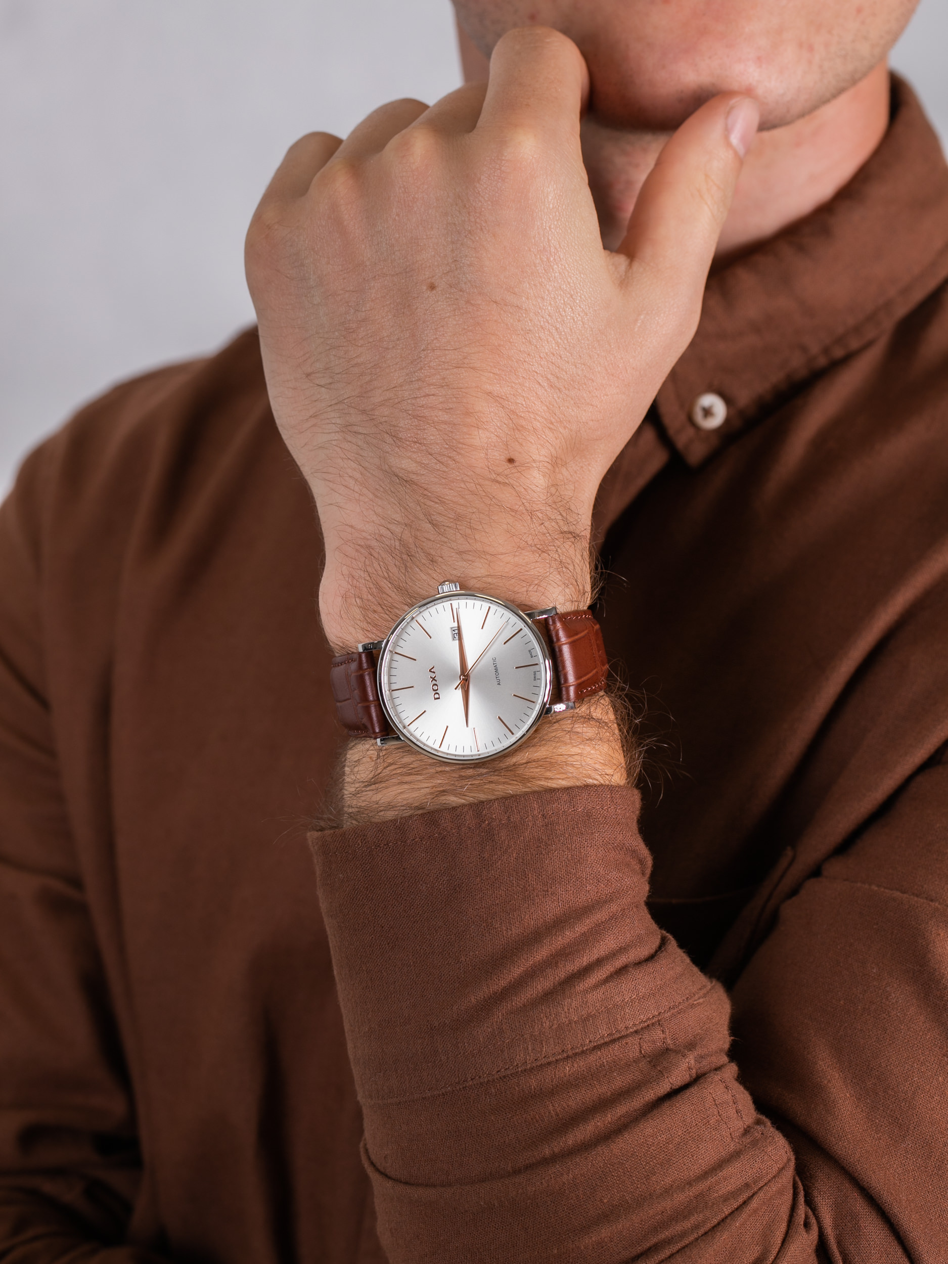 Doxa 171.10.021R.02 męski zegarek D-Light pasek - miniatura 3
