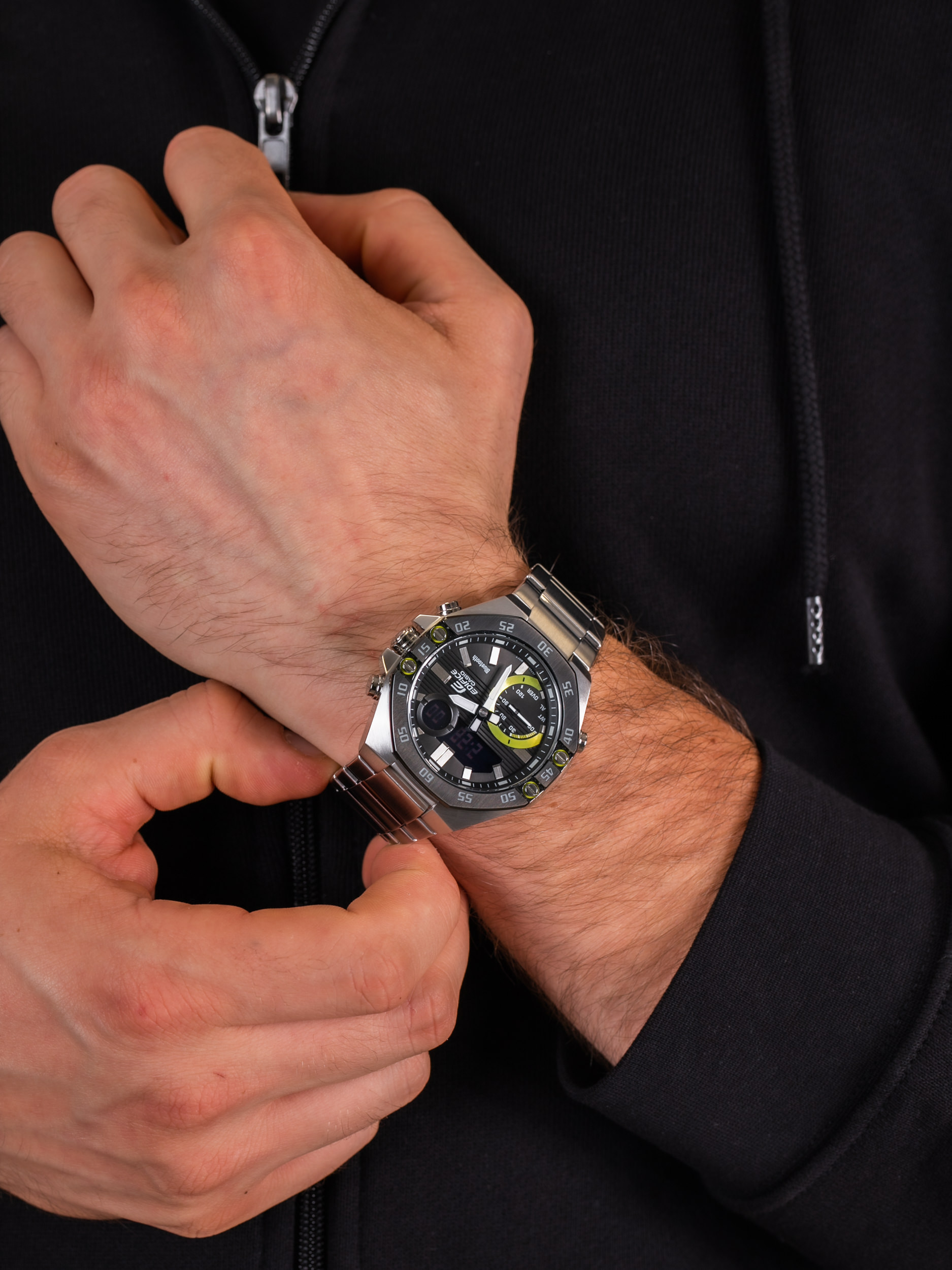 Edifice ECB-10DB-1AEF męski zegarek EDIFICE Premium bransoleta - miniatura 3