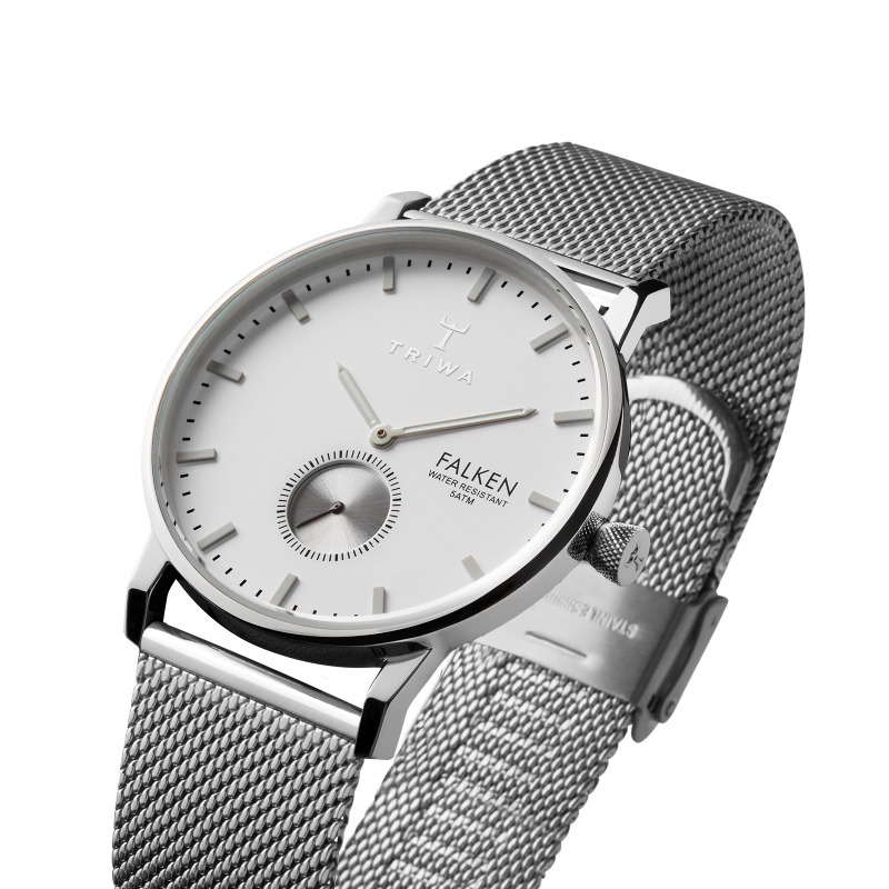 Triwa FAST103-ME021212 IVORY FALKEN STEEL MESH zegarek klasyczny Falken - miniatura 4