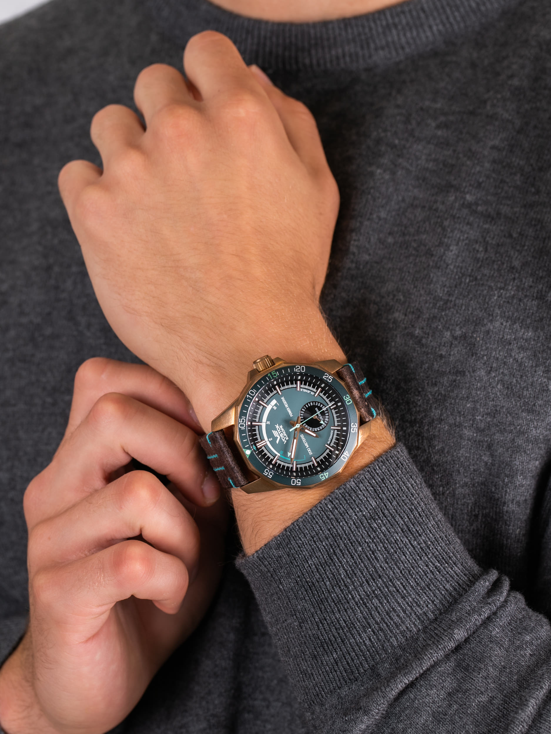 Vostok Europe NE57-225O566 męski zegarek N1 Rocket pasek - miniatura 3