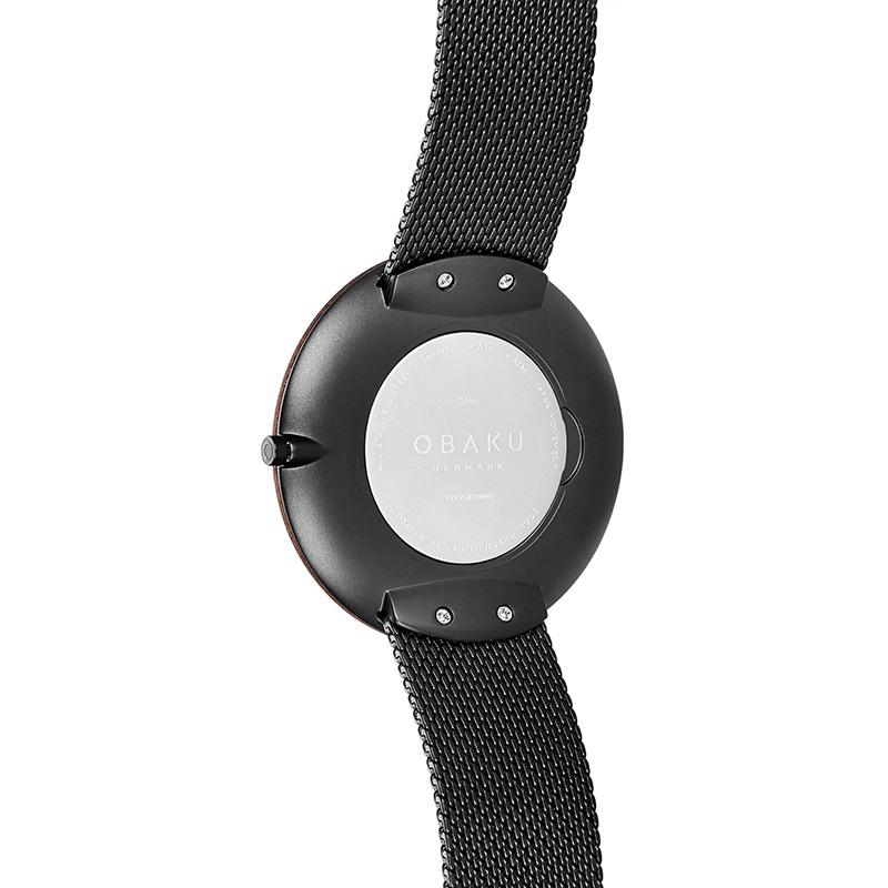 Obaku Denmark V245GXBBMB męski zegarek Slim bransoleta - miniatura 3