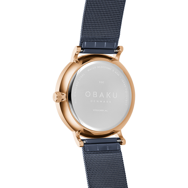 Obaku Denmark V246GMVLML męski zegarek Slim bransoleta - miniatura 3