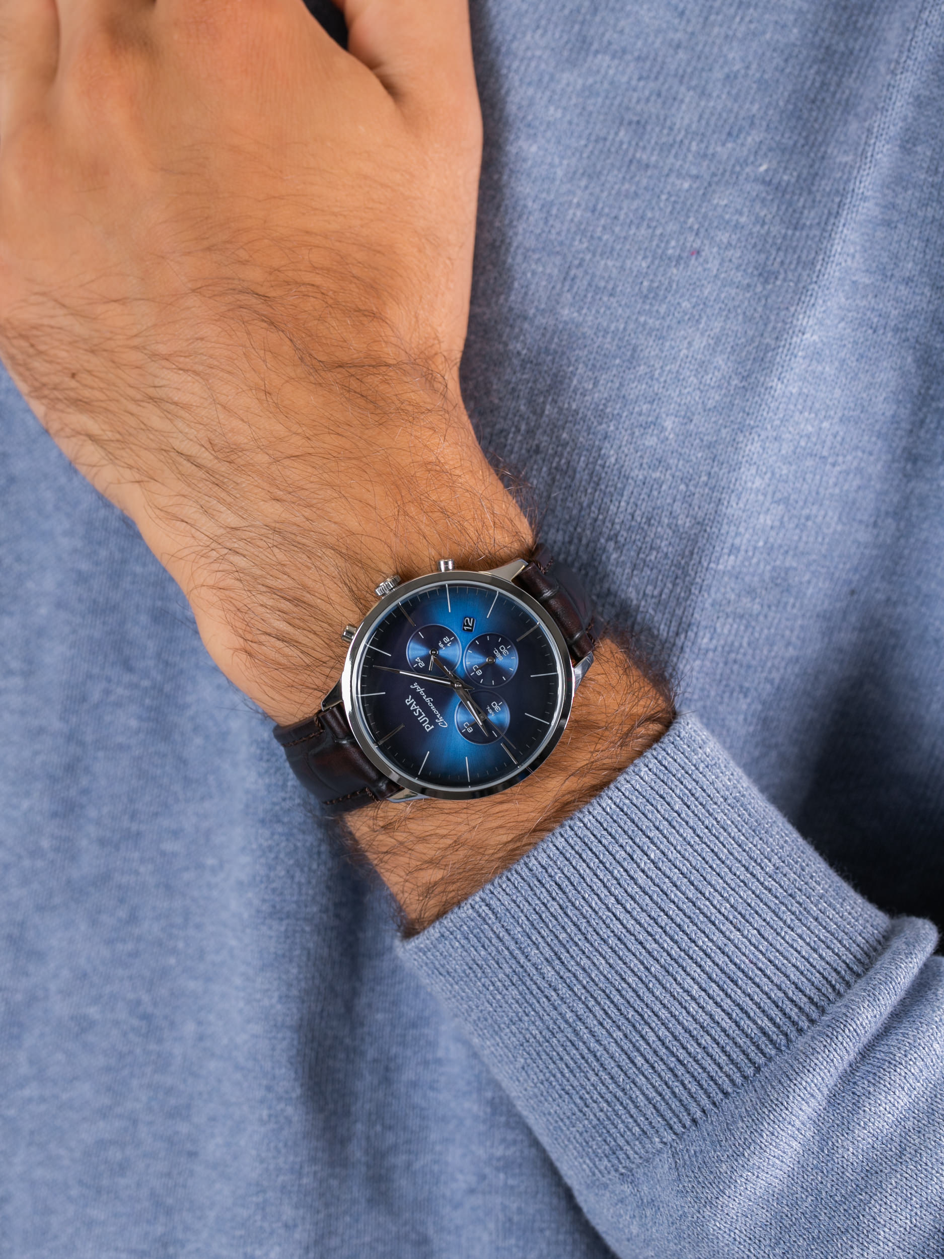 zegarek Pulsar PT3863X1 męski z chronograf Sport - miniatura 3