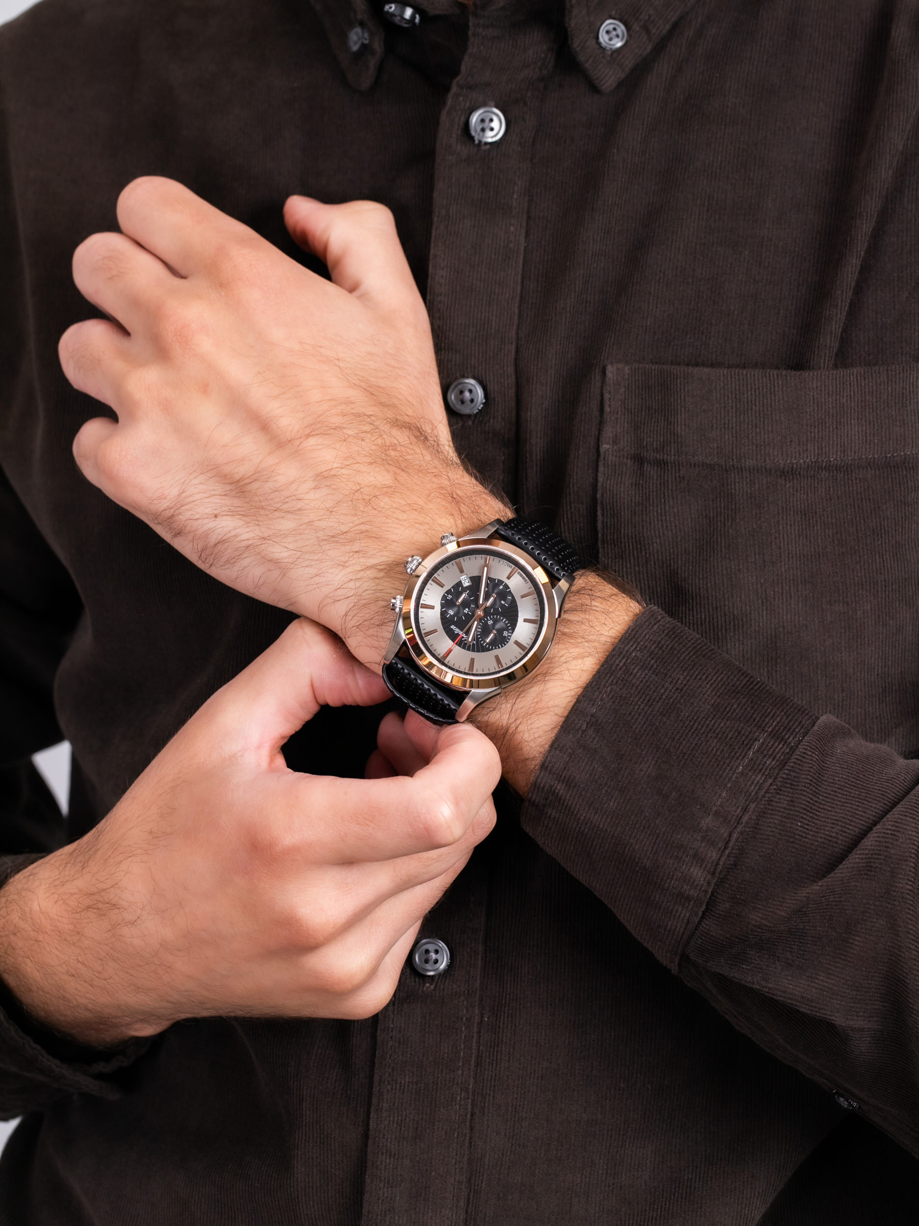 zegarek Adriatica A1191.R214CHM męski z chronograf Pasek - miniatura 3