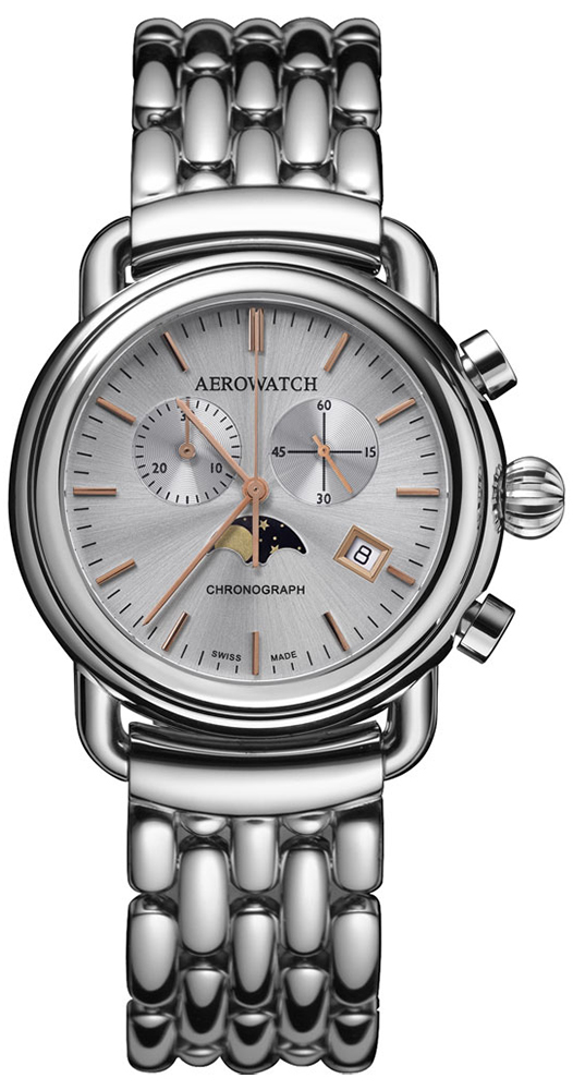 Aerowatch 1942 CHRONO MOON PHASES 84934-AA06-M
