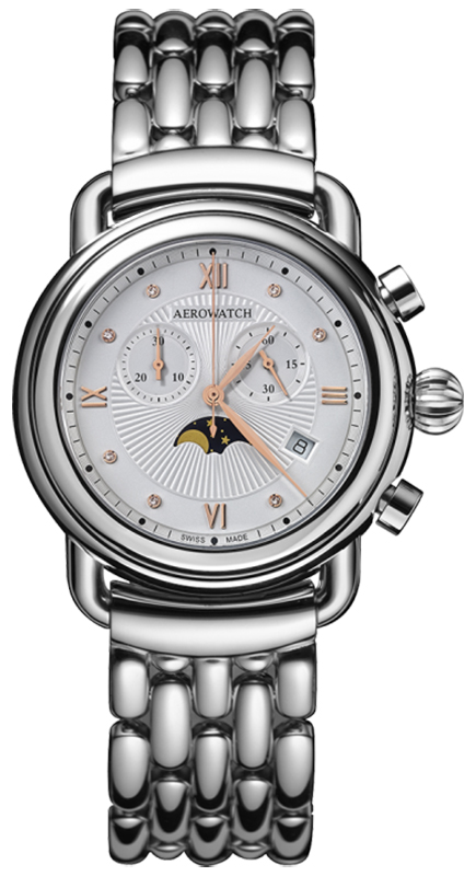 Aerowatch 1942 CHRONO MOON PHASES 84934-AA07-M