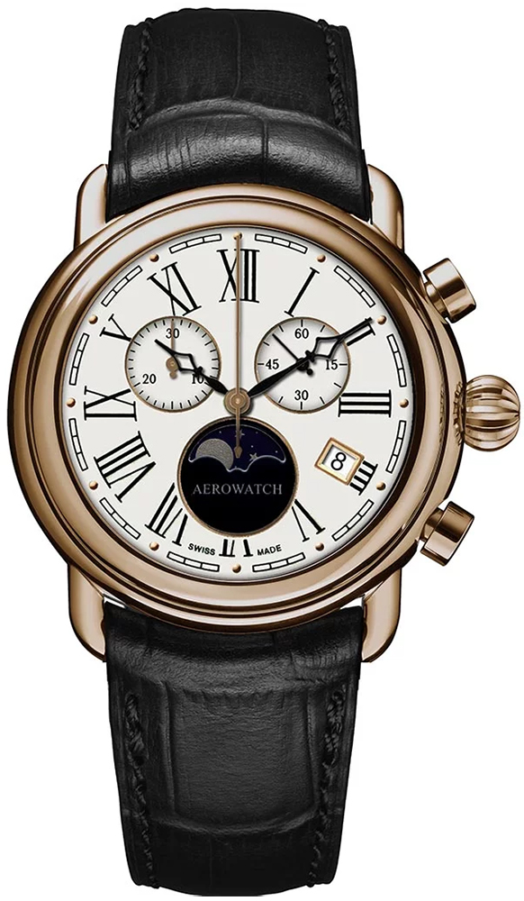 Aerowatch 1942 CHRONO MOON PHASES 84934-RO03