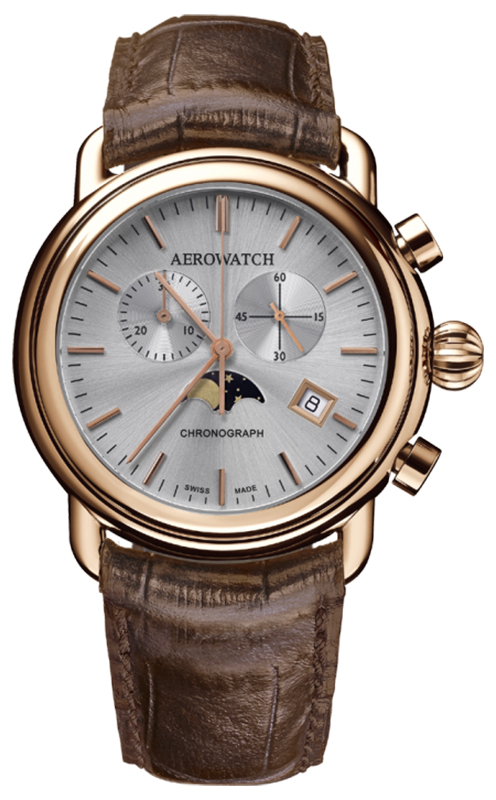 Aerowatch 1942 CHRONO MOON PHASES 84934-RO06
