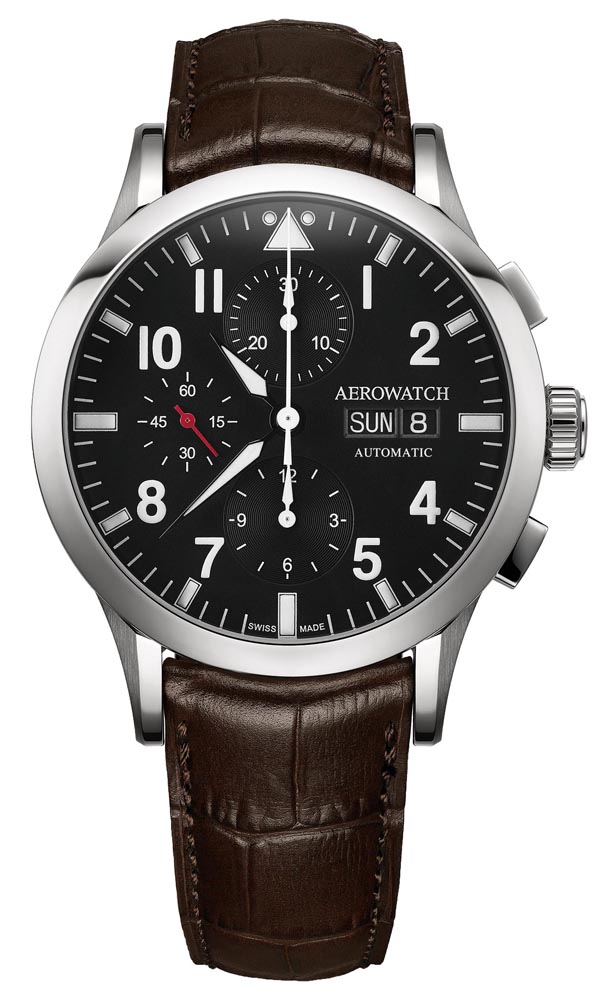 Aerowatch LES GRANDES CLASSIQUES CHRONOGRAPH 61968-AA03-POL