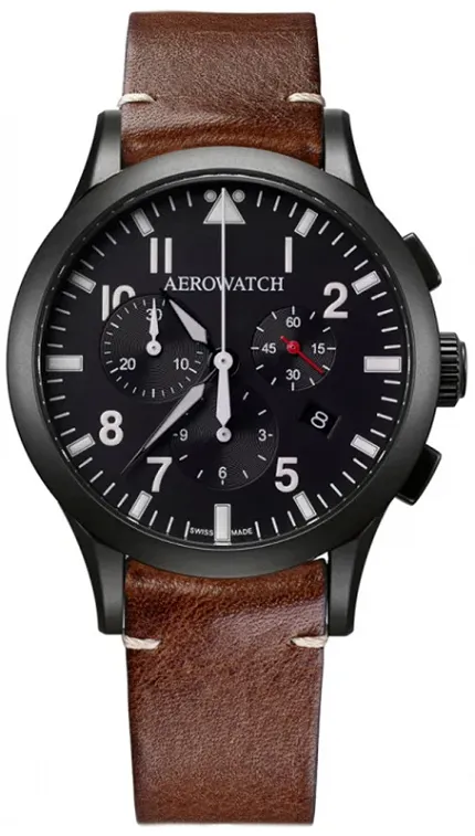 Aerowatch 83966-NO03 Les Grandes Classiques LES GRANDES CLASSIQUES PILOTE CHRONO - zdjęcie 1