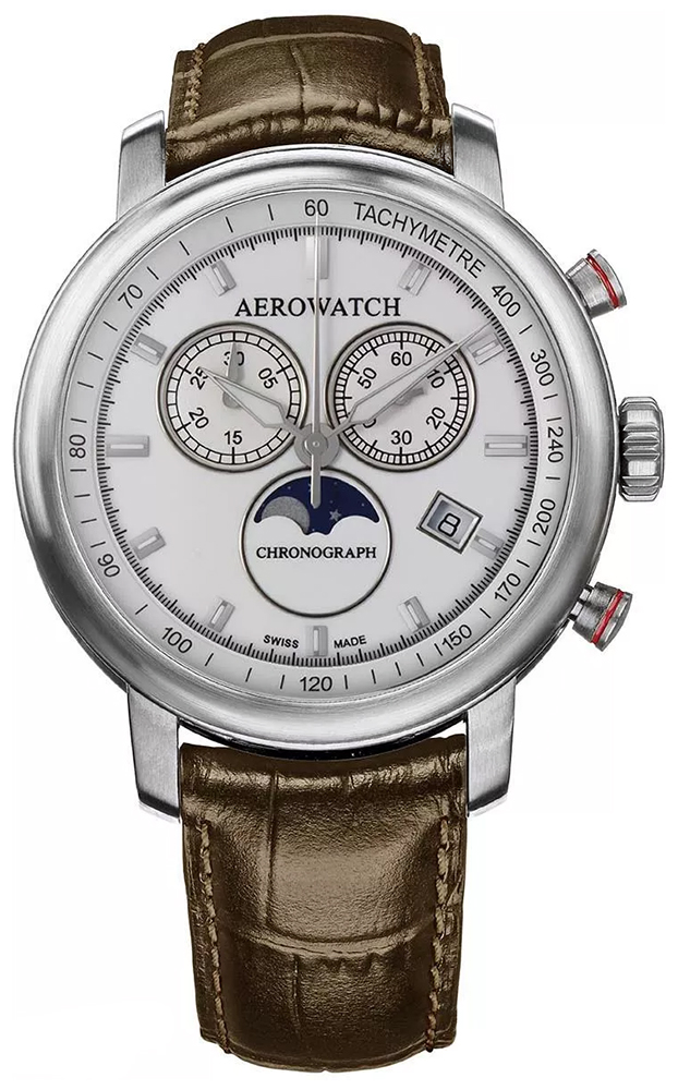 Aerowatch RENAISSANCE CHRONO MOON PHASES 84936-AA04-SAT