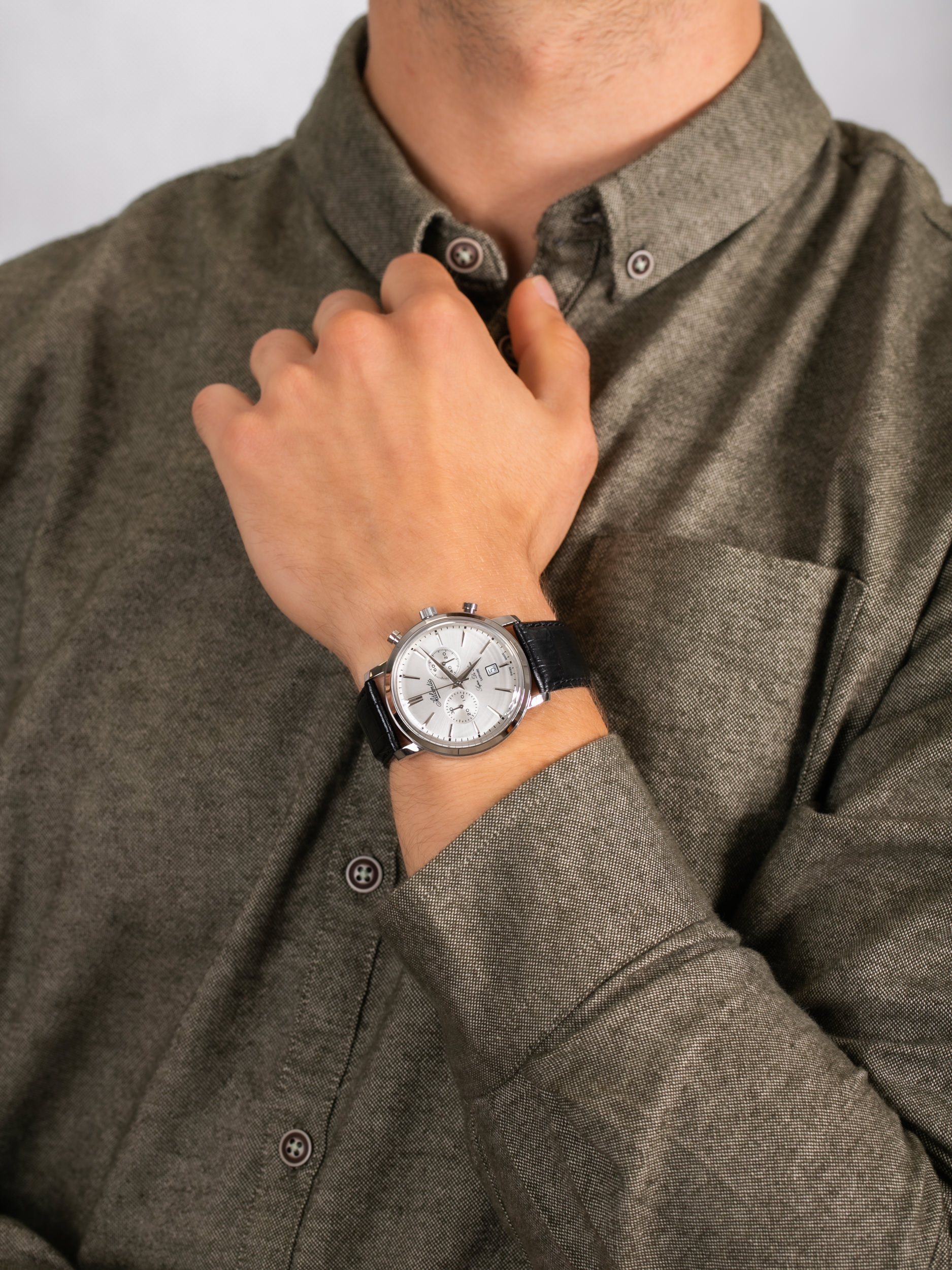 zegarek Atlantic 64451.41.21 męski z chronograf Super De Luxe