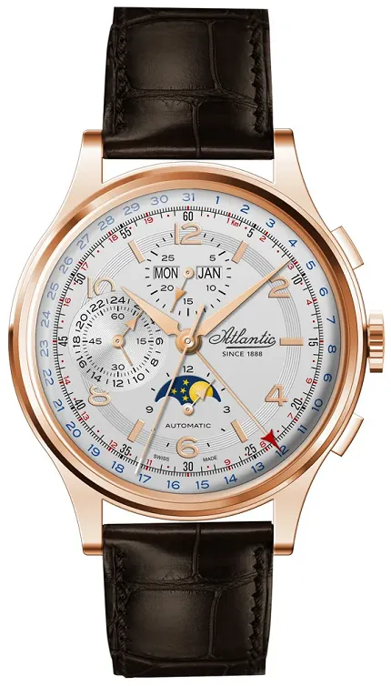 Atlantic 55851.44.25 Worldmaster Worldmaster Moonphase Universal Automatic Chronograph - zdjęcie 1