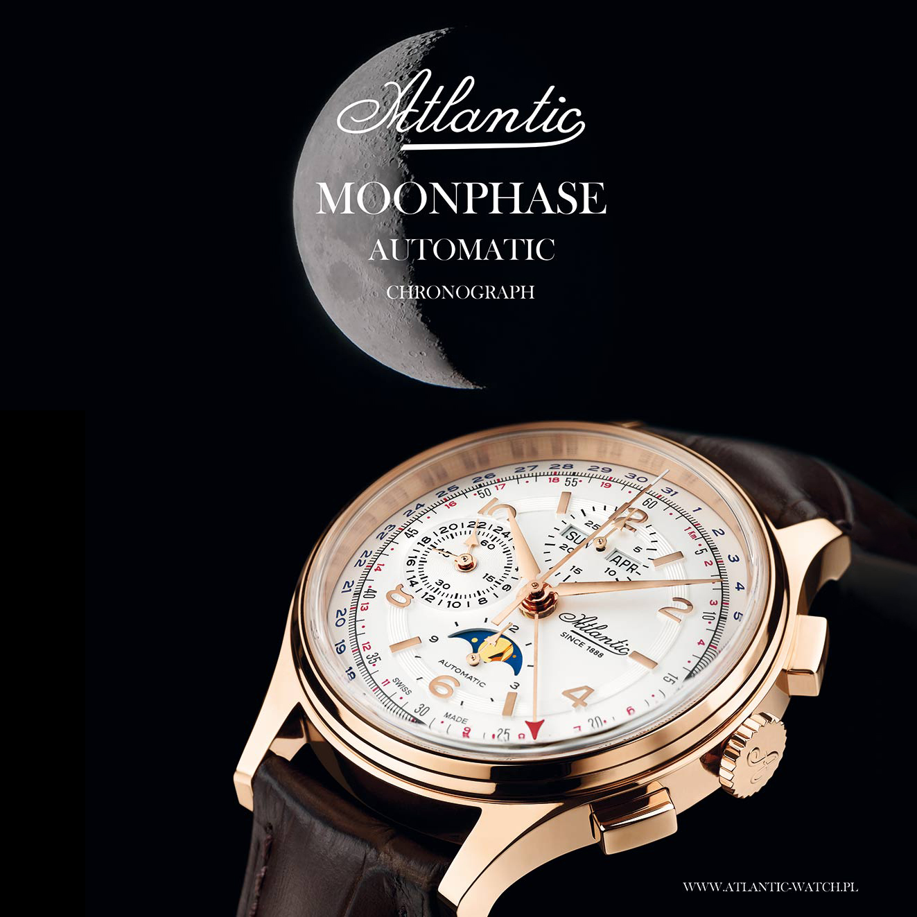 Atlantic 55851.44.25 zegarek męski Worldmaster - miniatura 2