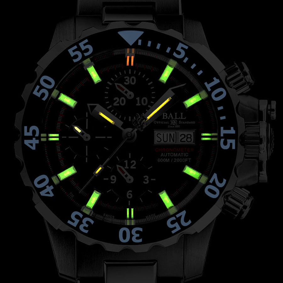 zegarek Ball DC3026A-SC-BE Nedu męski z chronograf Engineer Hydrocarbon - miniatura 3
