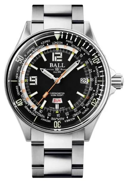 Ball DG2232A-SC-BK Engineer Master II Diver Worldtime - zdjęcie 1