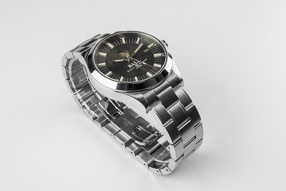 Ball NM2282C-SJ-GY Engineer II Moon Phase Automatic Engineer II klasyczny zegarek srebrny - miniatura 9