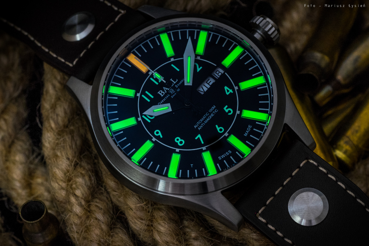 Ball NM1080C-LF13-BK Engineer Master II Aviator Engineer Master II klasyczny zegarek srebrny - miniatura 9