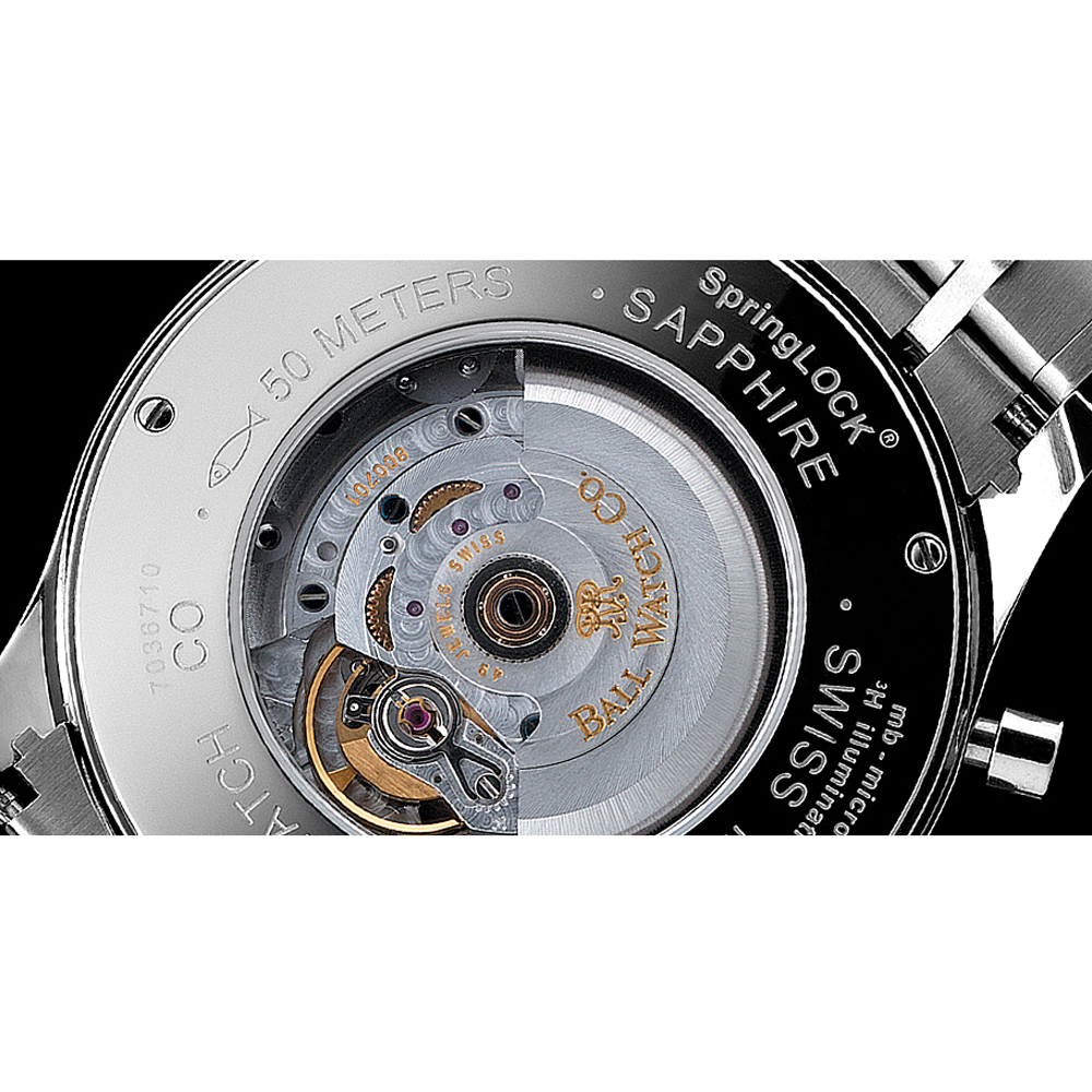 zegarek Ball CM1052D-L3J-WH męski z chronograf Trainmaster - miniatura 3