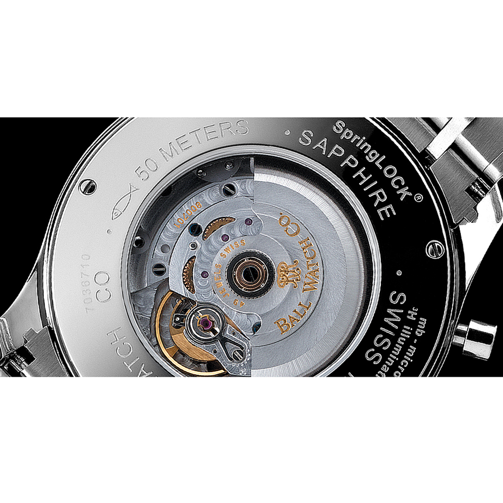 zegarek Ball CM1052D-S3J-BK Cannonball męski z chronograf Trainmaster - miniatura 3