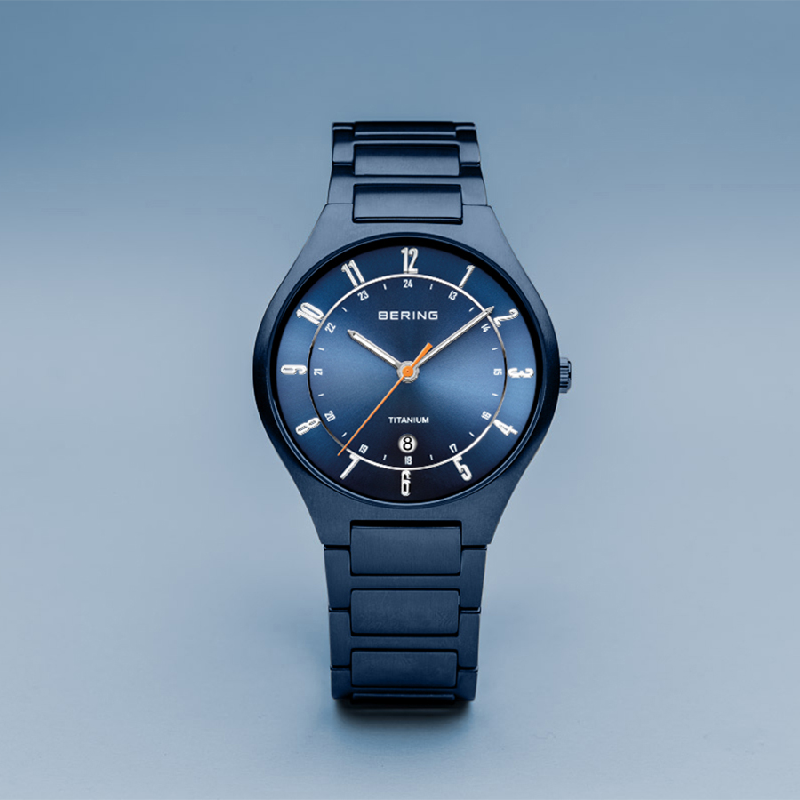 Bering 11739-797 zegarek niebieski klasyczny Titanium bransoleta - miniatura 5