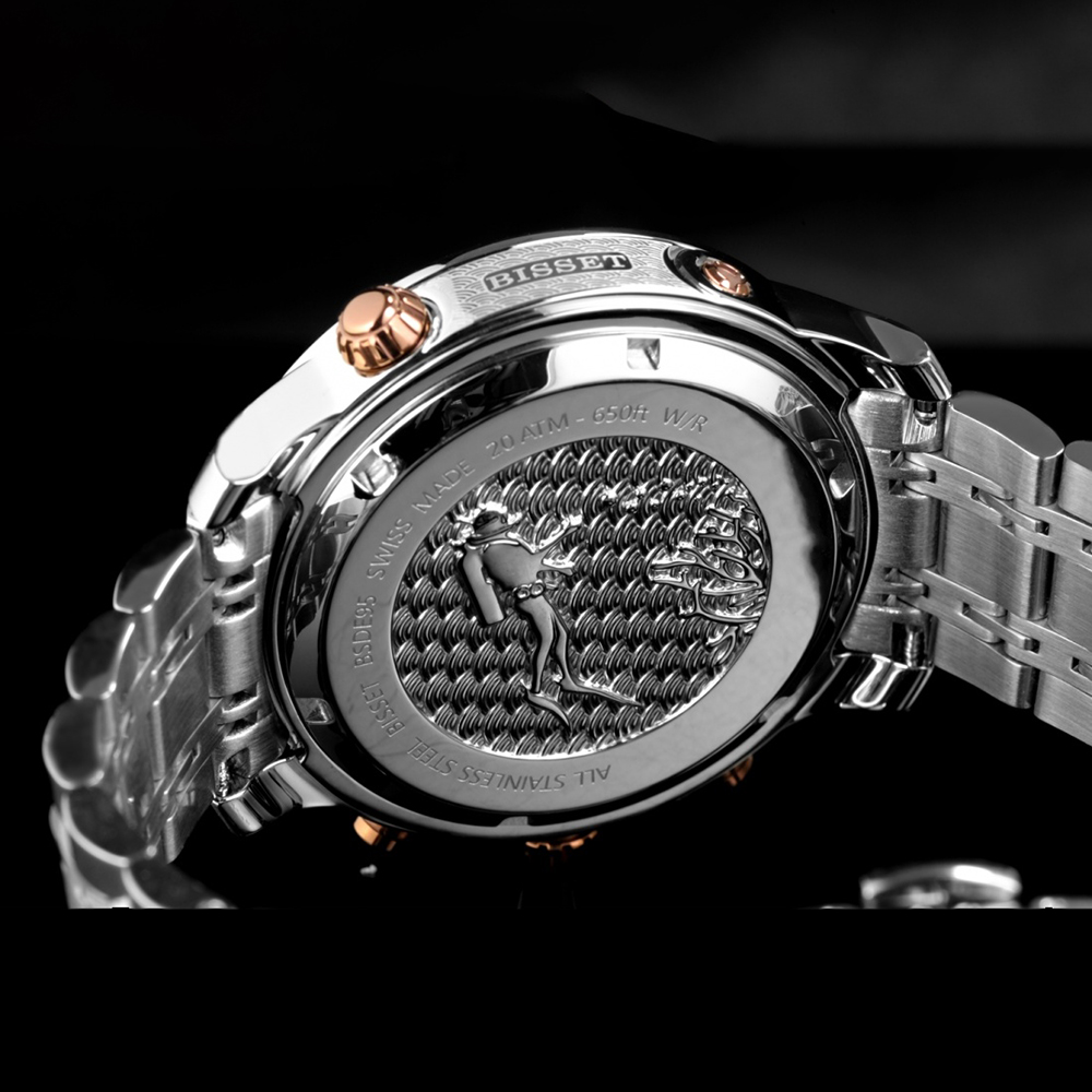zegarek Bisset BSDE95TIRY20AX Scuba Diving męski z chronograf Męskie - miniatura 3