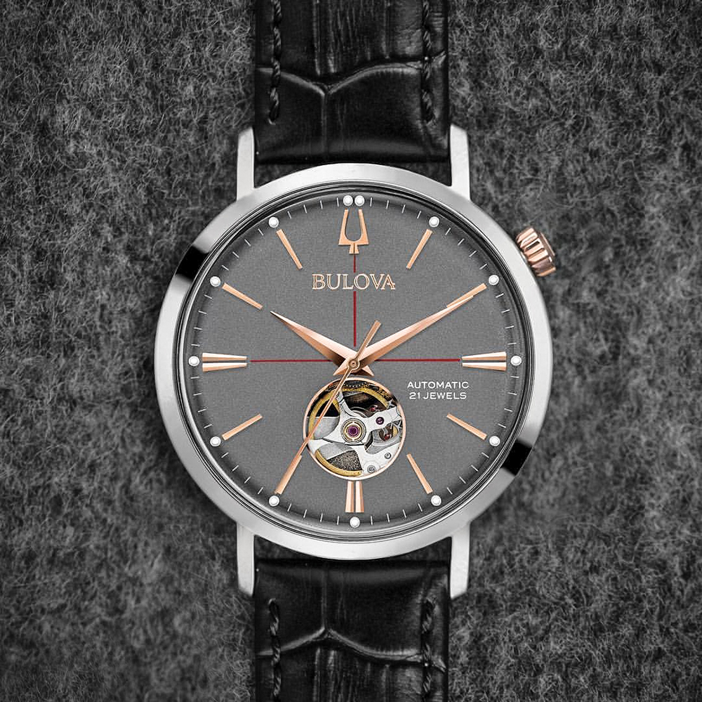 Bulova 98A187 Classic klasyczny zegarek srebrny