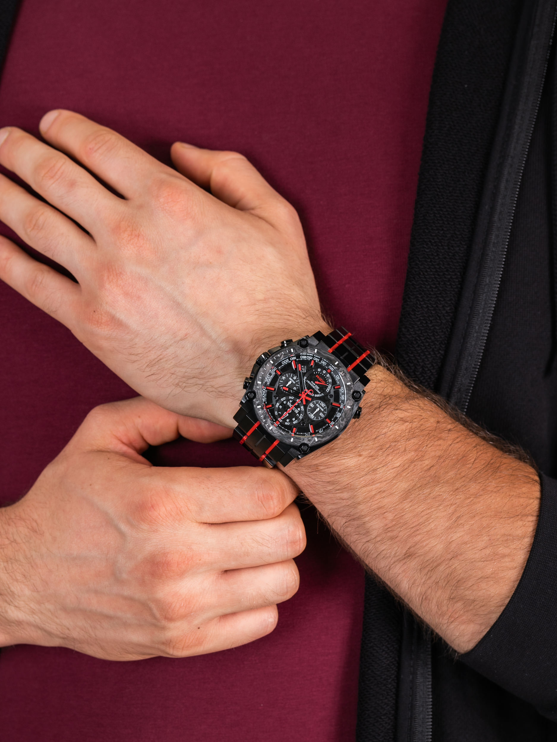zegarek Bulova 98B313 męski z tachometr Precisionist - miniatura 3