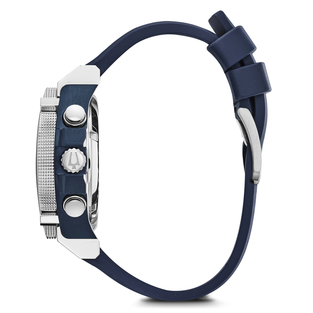 Bulova 98B315 zegarek srebrny sportowy Precisionist pasek - miniatura 5