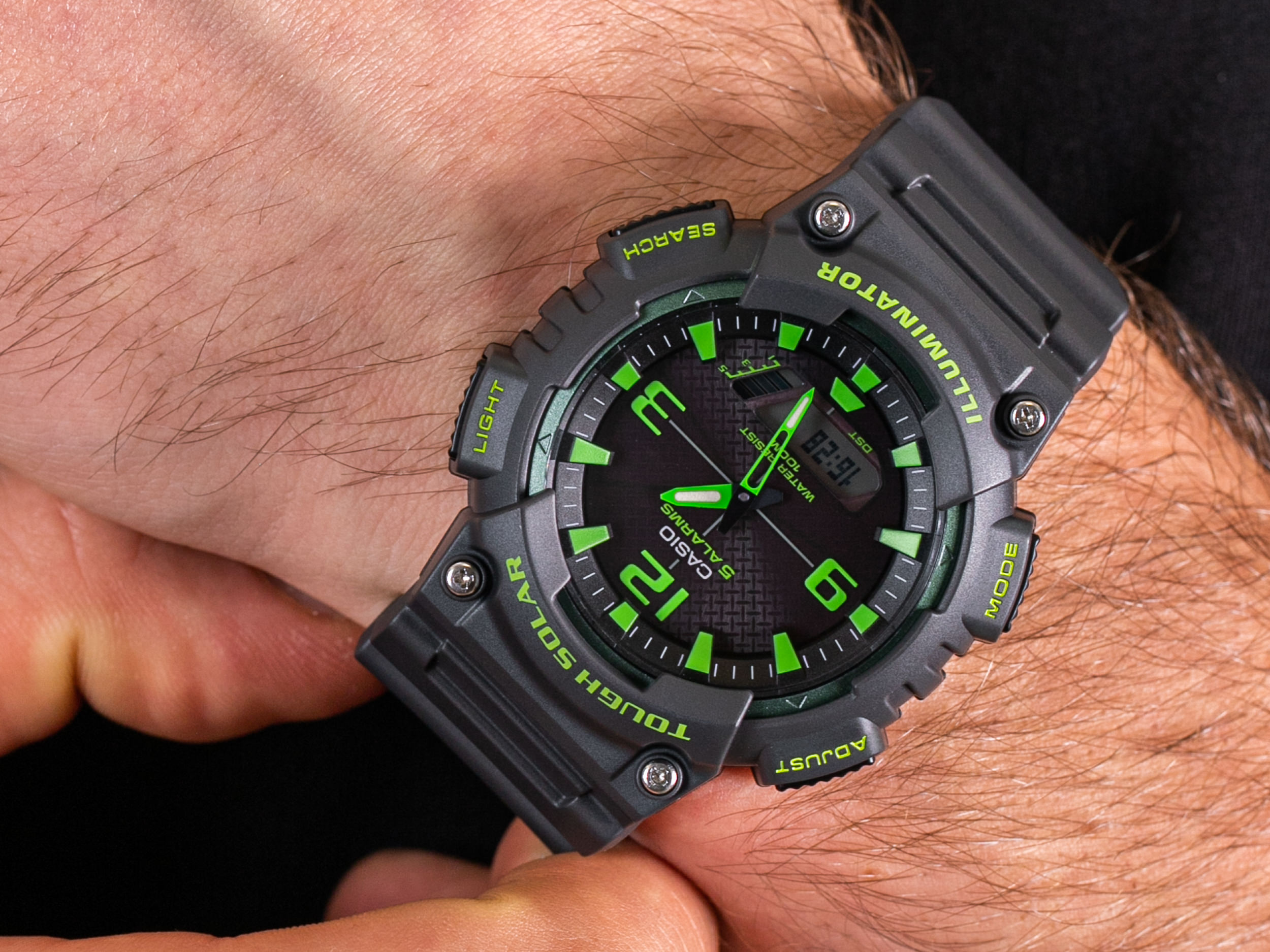 Casio AQ-S810W-8A3VEF zegarek sportowy Analogowo - cyfrowe - miniatura 4